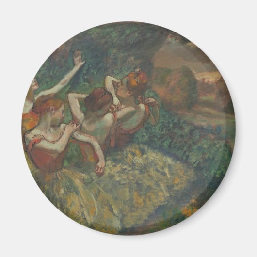 Vier dansers van Edgar Degas, Ballet Fine Art Magneet (Voorkant)