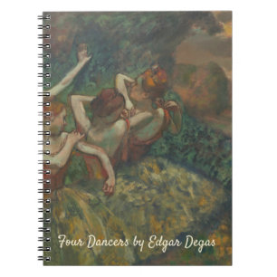 Vier dansers van Edgar Degas, Ballet Fine Art Notitieboek