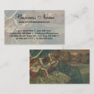 Vier dansers van Edgar Degas Visitekaartje