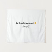 Vier Dare Day met een onverschrokken stijl Wandkleed (Voorkant (horizontaal))