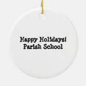 Vier dat leraren klasse hebben! keramisch ornament (Achterkant)