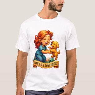 Vier de band tussen mensen en huisdieren & Liefde T-shirt
