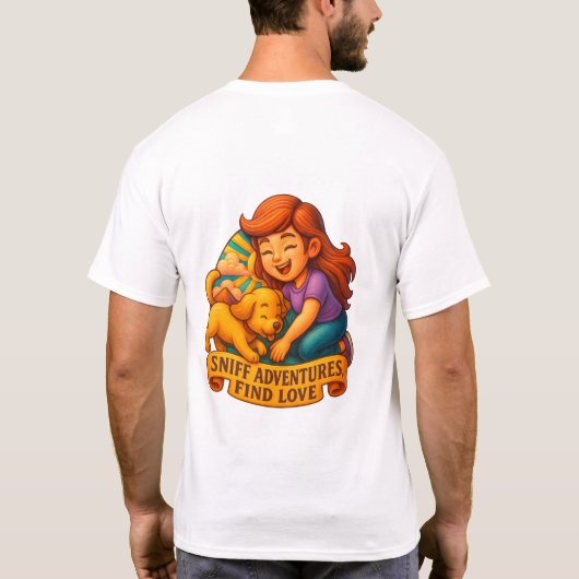 Vier de band tussen mensen en huisdieren & Liefde T-shirt (Achterkant)