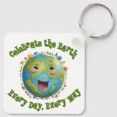 Vier de Earth Sleutelhanger (Achterkant)