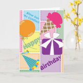 Vier! - De Kaart van de verjaardag (Gele Bloem)