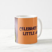 Vier de kleine vreugden! koffiemok (Voorkant rechts)