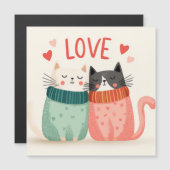 Vier de liefde met twee moppige katjes (Voorkant / Achterkant)