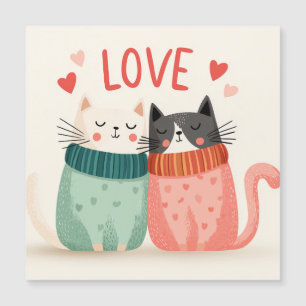 Vier de liefde met twee schattige katjes