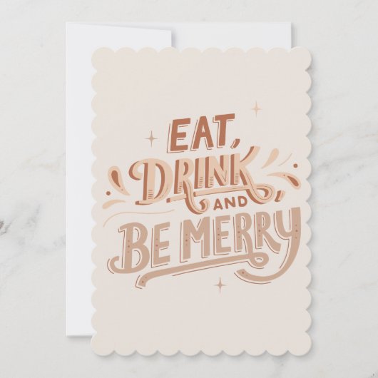 "Vier de magie van Kerstmis met ons!" Kaart (Voorkant)