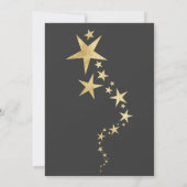 Vier de nieuwjaarsuitnodiging kaart (Achterkant)