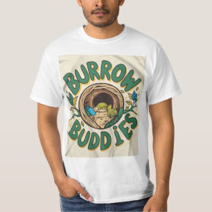 Vier de ondergrondse bemanning "Burrow Buddies" T-shirt