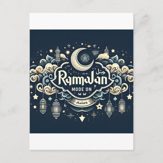 Vier de ramadan met Ramadan ModeOn Briefkaart (Voorkant)
