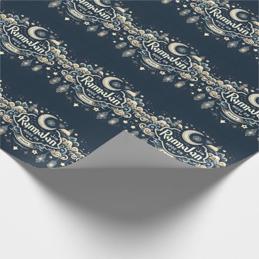 Vier de ramadan met Ramadan ModeOn Cadeaupapier (Hoek)