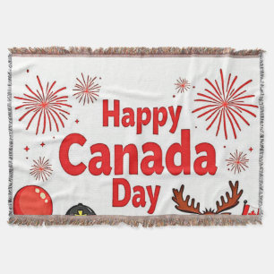 Vier de vreugde van Canada Deken