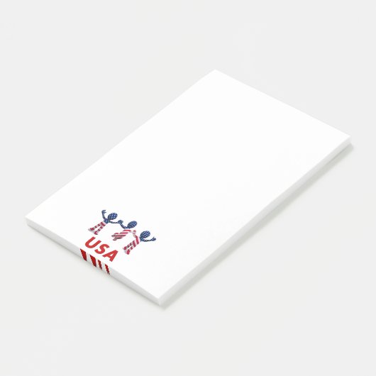 Vier de VS Post-it® Notes (Schuin)