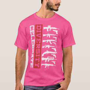 Vier Diversiteit Verschillende Pistool Pistool Lie T-shirt