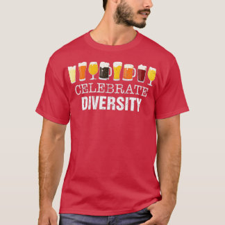 Vier Diversity Craft Beer Drink - Bier T-shirt