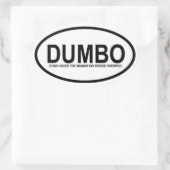 VIER "DUMBO" OVALE STICKER (Tas)