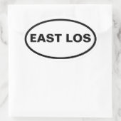 VIER "East Los" Ovale Sticker (Tas)