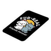 Vier echte vrienden voor altijd | Schattige kat en Magneet (Linkerzijde)