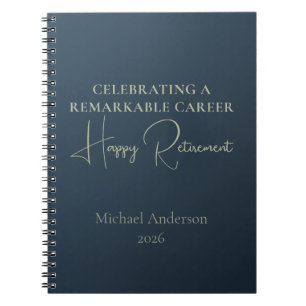 Vier een Opmerkelijke Carrière Pensioen Cadeau Notitieboek