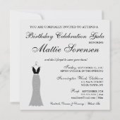 Vier Elegant Verloving Verjaardag Bruidsfeest Kaart (Achterkant)