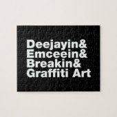 Vier elementen van de Hip Hop Legpuzzel (Horizontaal)