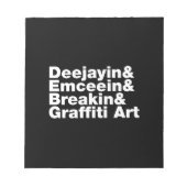 Vier elementen van de Hip Hop Notitieblok (Voorkant)