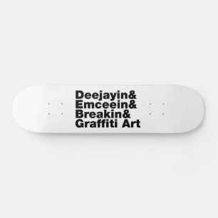Vier elementen van de Hip Hop Skateboard