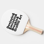 Vier elementen van de Hip Hop Tafeltennisbatje (Zijkant)