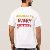 Vier elke overwinning t-shirt (Achterkant)