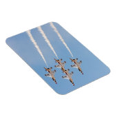 Vier F-16 Duistenvogels vliegen in nauwe formatie Magneet (Rechterzijde)