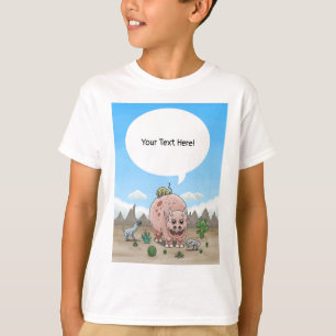 Vier Fantasie Dinosauriërs T-shirt