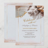 Vier Feest Met Ons Elegante Uitnodiging (Voorkant / Achterkant)