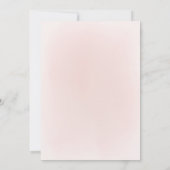 Vier Feest Met Ons! Glans roze goud en bloem Kaart (Achterkant)