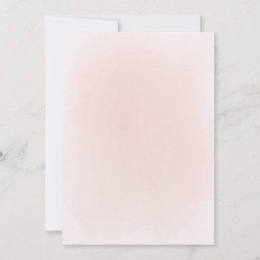 Vier Feest Met Ons! Glans roze goud en bloem Kaart (Achterkant)