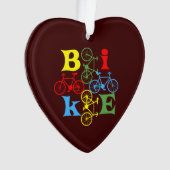 Vier fietsen ornament (voorkant)