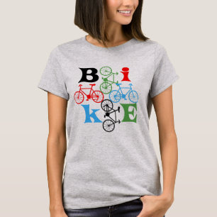 Vier fietsen t-shirt