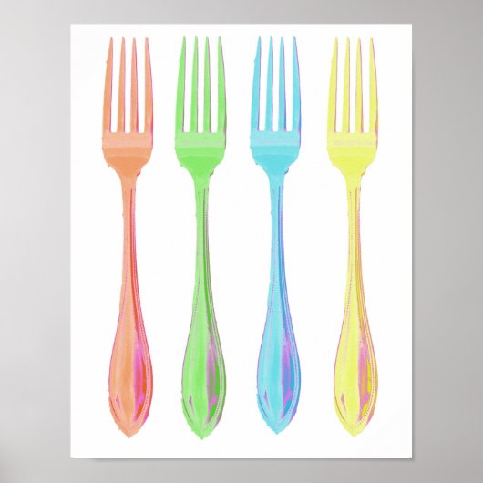 Vier Forks Kicthen print (Voorkant)