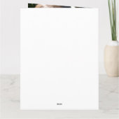 Vier foto groen eerste communie bedankkaart (Achterkant)