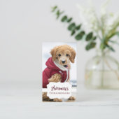 Vier foto Petfluencer Visitekaartje (Staand voorkant)