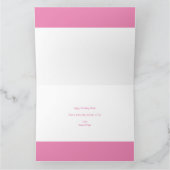 VIER Fotobrieven Roze Meisjes 4e Verjaardag Kaart (Binnen)