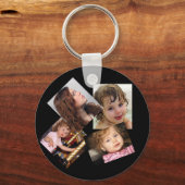 Vier Fotocollage-Sjabloon Sleutelhanger (Voorkant)