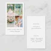 Vier fotografie visitekaartje (Voorkant / Achterkant)