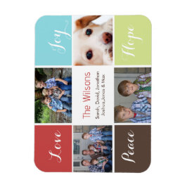 vier foto's collage aangepaste magneten