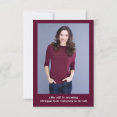 Vier foto's Collage Bourgogne- 3x5 Afstuderen Kaart (Achterkant)