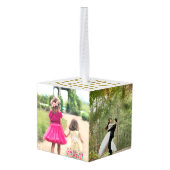 Vier Foto's en Jaar Ornament (Achter hoekig)