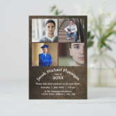 Vier Foto's Lederen 3x5 - Aankondiging Afstuderen (Staand voorkant)