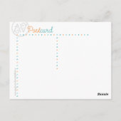 Vier Franse Clowns Briefkaart (Achterkant)