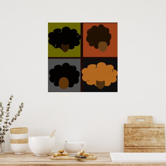 Vier Fros Poster (Keuken)